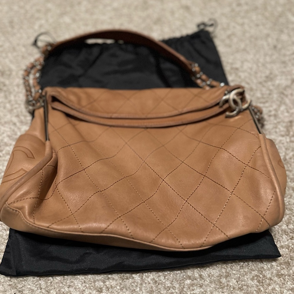 Authentic vintage CHANEL lamb skin bag